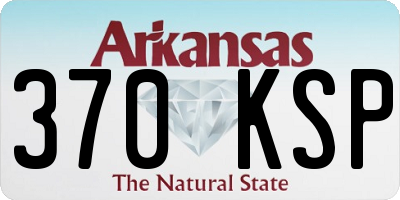 AR license plate 370KSP