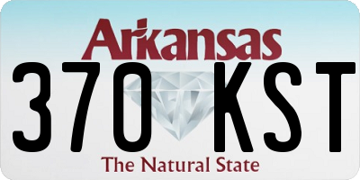 AR license plate 370KST
