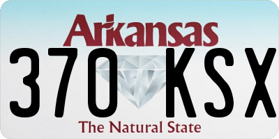 AR license plate 370KSX