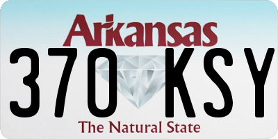 AR license plate 370KSY
