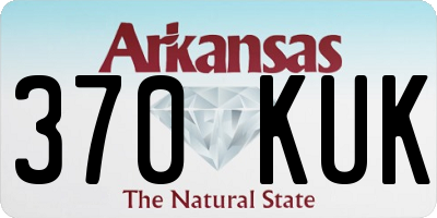AR license plate 370KUK