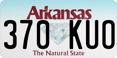 AR license plate 370KUO