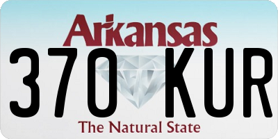 AR license plate 370KUR