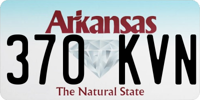 AR license plate 370KVN