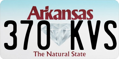 AR license plate 370KVS
