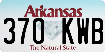 AR license plate 370KWB