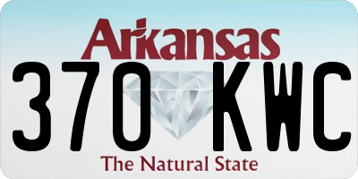 AR license plate 370KWC