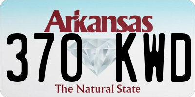 AR license plate 370KWD