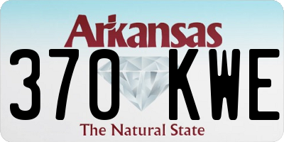AR license plate 370KWE