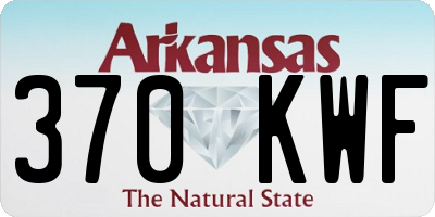 AR license plate 370KWF