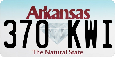 AR license plate 370KWI