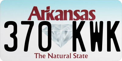 AR license plate 370KWK