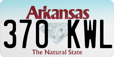 AR license plate 370KWL