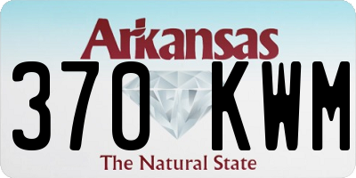 AR license plate 370KWM