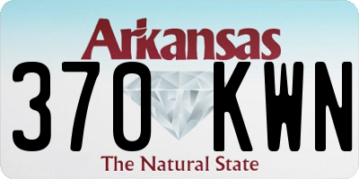 AR license plate 370KWN