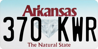 AR license plate 370KWR