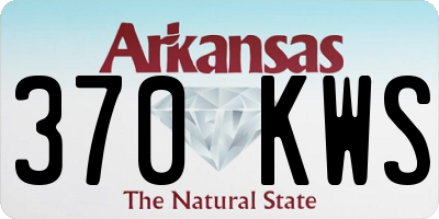 AR license plate 370KWS