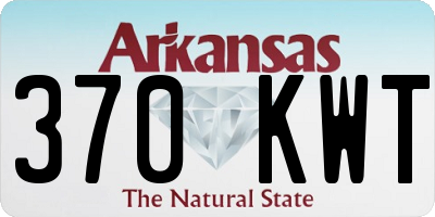 AR license plate 370KWT