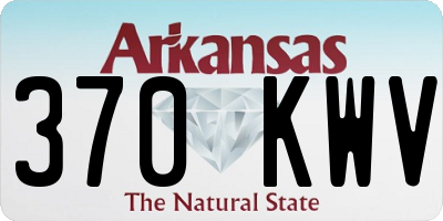 AR license plate 370KWV