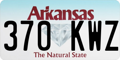 AR license plate 370KWZ