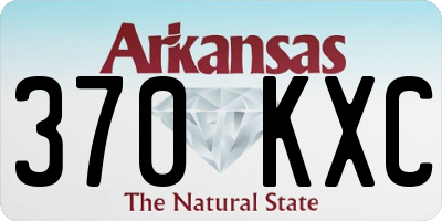 AR license plate 370KXC