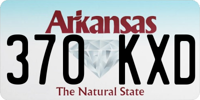 AR license plate 370KXD