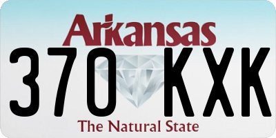 AR license plate 370KXK