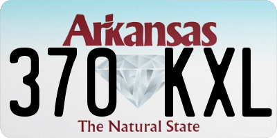 AR license plate 370KXL
