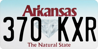 AR license plate 370KXR