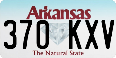 AR license plate 370KXV