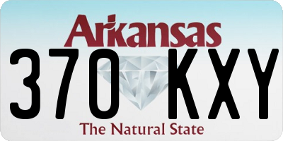 AR license plate 370KXY