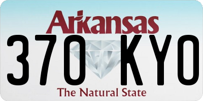 AR license plate 370KYO
