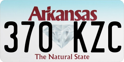 AR license plate 370KZC