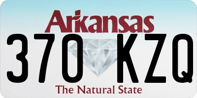 AR license plate 370KZQ