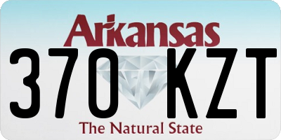 AR license plate 370KZT