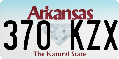 AR license plate 370KZX