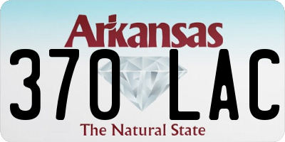 AR license plate 370LAC