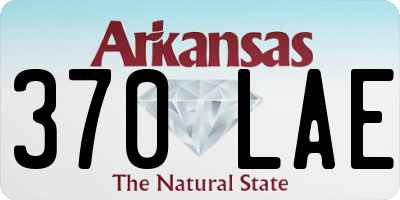 AR license plate 370LAE