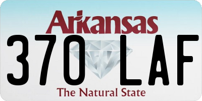 AR license plate 370LAF