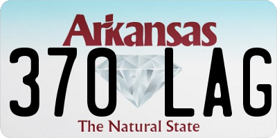 AR license plate 370LAG
