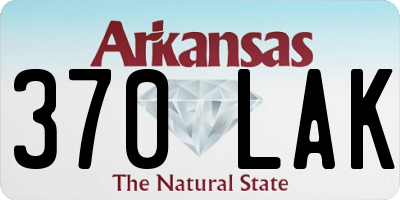AR license plate 370LAK