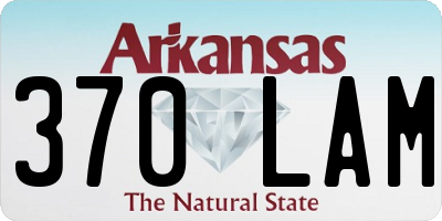 AR license plate 370LAM