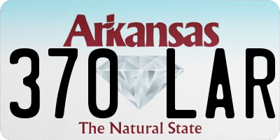 AR license plate 370LAR