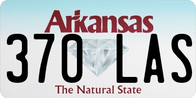 AR license plate 370LAS