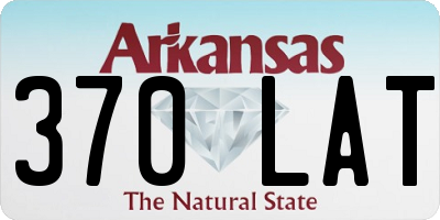 AR license plate 370LAT
