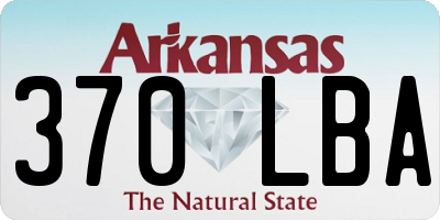 AR license plate 370LBA