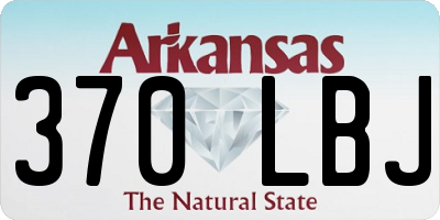 AR license plate 370LBJ