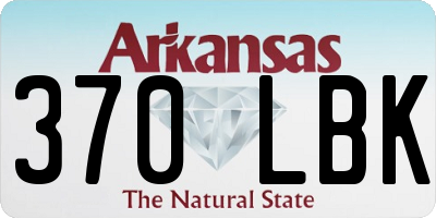 AR license plate 370LBK