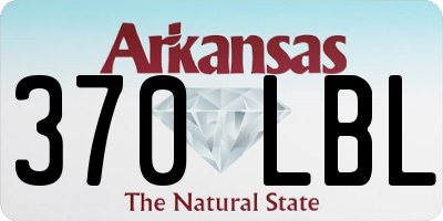 AR license plate 370LBL