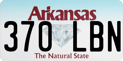 AR license plate 370LBN